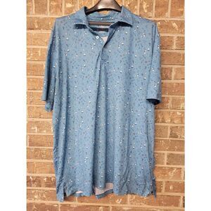 Southern Tide Performance Polo, Bar Drinks, Mens XXL